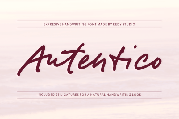 Autentico: A Versatile Handwritten Font for Web Design