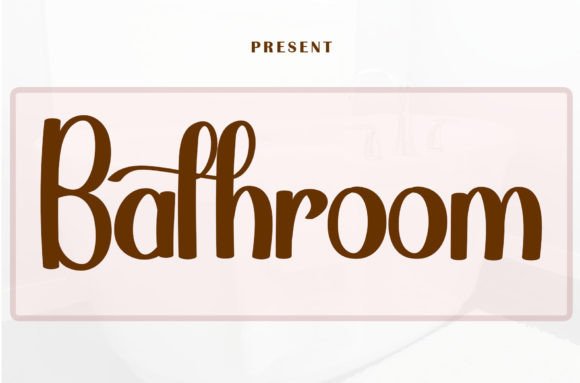 Bathroom: A Charming Font for Craft and Design