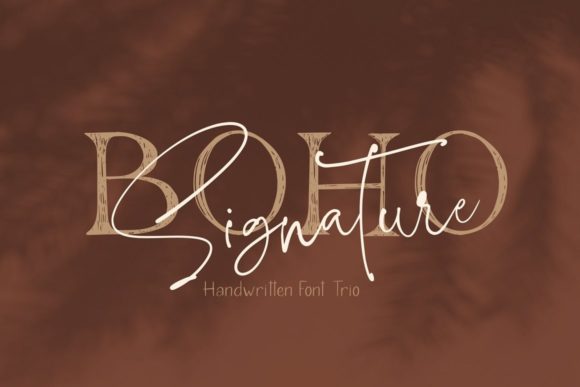 Boho Signature Trio: A Versatile Font for Crafters