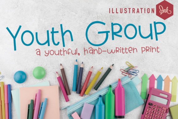Bring Whimsy to Your Creations with Youth Group Font