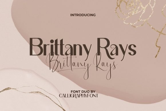 Brittany Rays Duo: A Versatile and Elegant Font for Branding