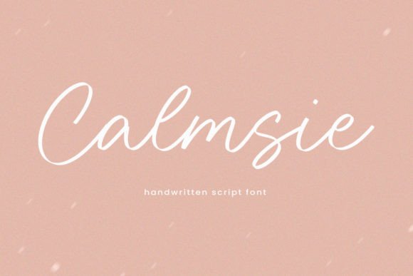 Calmsie: A Handwritten Font for Editorial Elegance