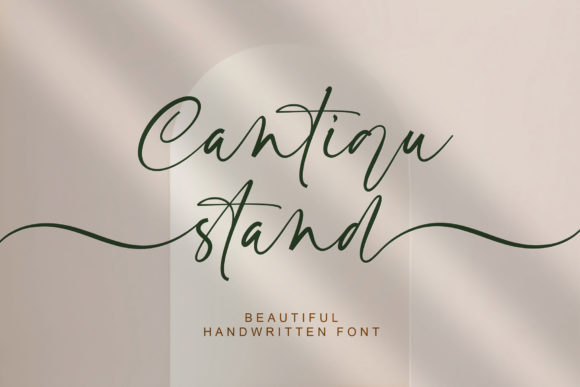 Cantiqu Stand: A Script Font for Elegant Web Design