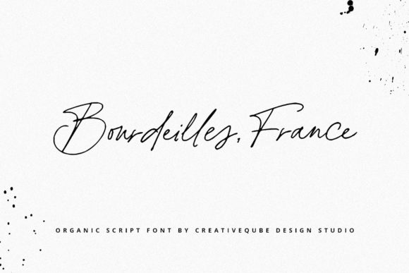 Discover Bourdeilles France: A Charming Script Font