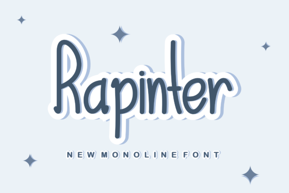 Discover Rapinter: A Handwritten Font for Creative Makers