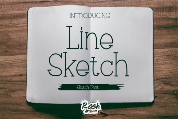 Discover the Charm of Line Sketch: A Handwritten Font for Editorial Elegance