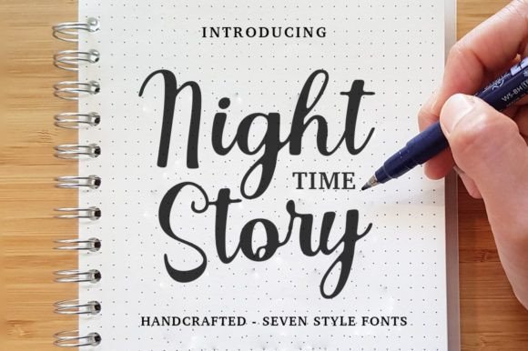 Enhance Your Brand with Night Time Story Font