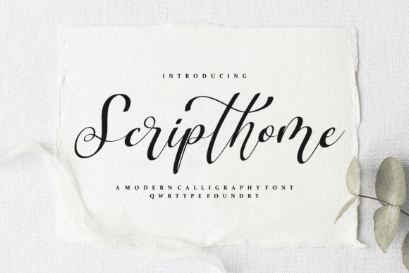 Enhance Your Brand with Scripthome: A Modern Handwritten Font