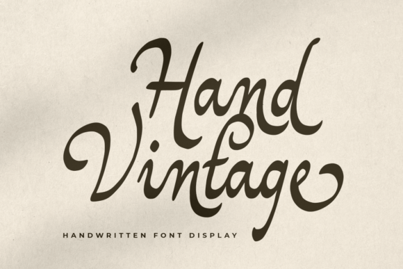 Hand Vintage: The Perfect Script Font for Your Brand