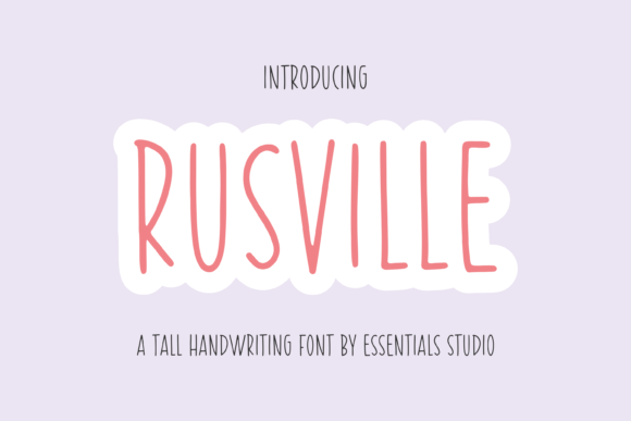 Introducing Rusville: The Perfect Handwritten Font for Your Next Campaign