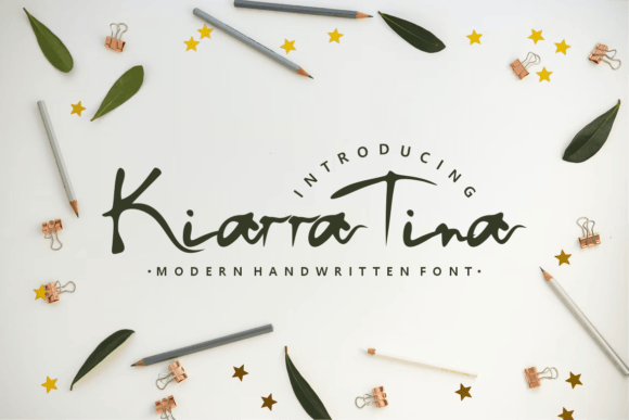 Kiarra Tina: A Handwritten Font for Elegant Publishing
