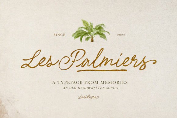 Les Palmiers: A Handwritten Script for Editorial Elegance