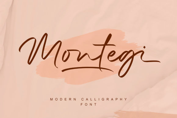 Montegi: A Modern Calligraphy Font for Elegant Editorial Design