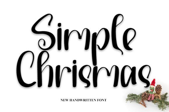 Simple Chrismas: A Handwritten Font for Memorable Branding